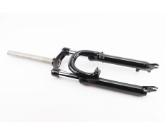 Вилка 24" амортизационная, без резьбы 1-1/8" (28,6мм), шток 260мм, с ходом 70мм, V/Disk-brake, чёрная LJ-535