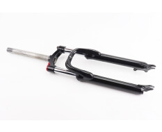 Вилка 26 "амортизаційна, без різьби 1-1/8" (28,6мм), шток 260мм, з ходом 75мм, Disk-brake, M Lockout, чорна LJ-644