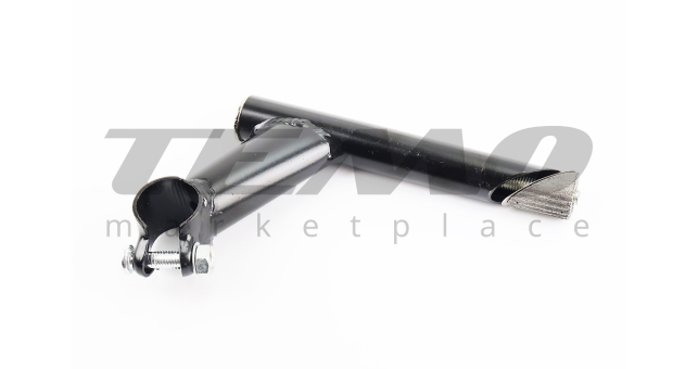 Винос керма MTB 22,2 х25, 4х90х150мм, чорний - фото 1