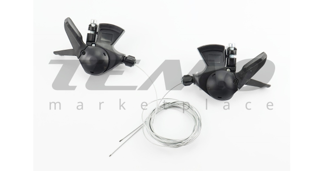 Перемикачі (манетка) 3x8 швидкості, чорні SL-03 - фото 2