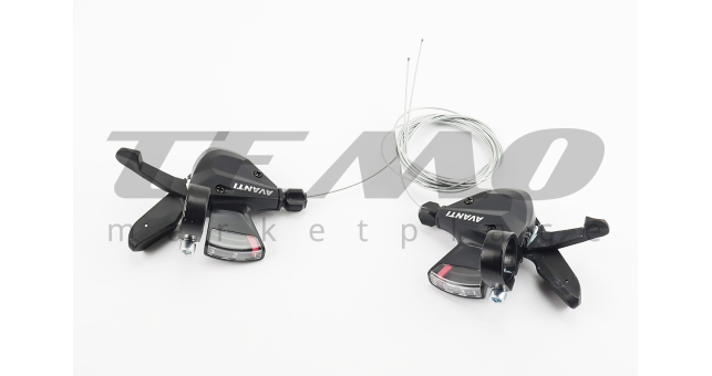 Перемикачі (манетка) 3x8 швидкості, чорні SL-03 - фото 1