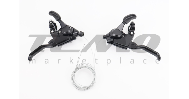 Перемикачі (моноблок) 3x7 швидкості, чорні SL-KD-82 - фото 2