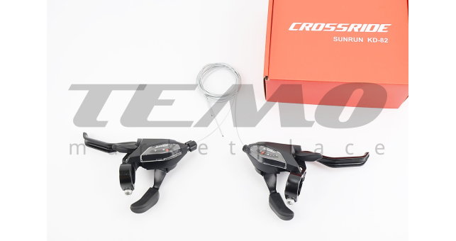 Перемикачі (моноблок) 3x7 швидкості, чорні SL-KD-82 - фото 1
