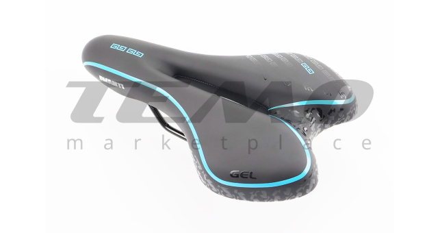 Сидіння MTB 270x160мм, чорно-синє &quot;GEL&quot; SD-523 - фото 1