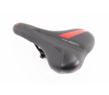 Сидіння MTB 270x160мм, чорно-червоне CPO-2032