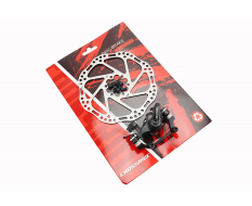 Тормоз Disk-brake задний (F180/R160мм)+диск 160мм, крепл. 6 болтов, чёрный DSC310