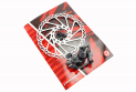 Гальмо Disk-brake переднє (F180/R160мм)+диск 180мм, кріпл. 6 болтів, чорне DSC710 - фото 1