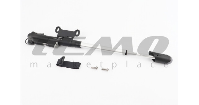 Насос пластмасовий телескопічний з вузьким манометром, Т-ручкою, чорний GP-61S - фото 2