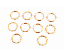 Прокладка глушителя круглая (под гол. цилиндра) "металл" 23x30mm, к-кт 10шт