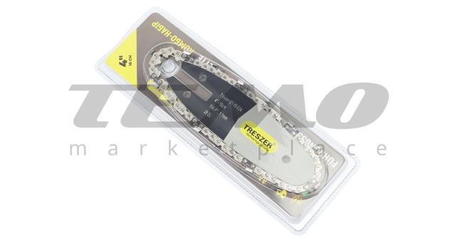 Шина 4&quot;-1,1mm 1/4&quot; 28зв L-14см (Підходить на акумуляторну міні-пилу)  + ланцюг 1/4&quot;-1,1mm-28зв. квад. зуб, на блістері - фото 1