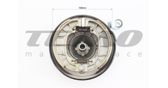 Кришка барабана гальмівного (перед) + колодки E-Delta - фото 4