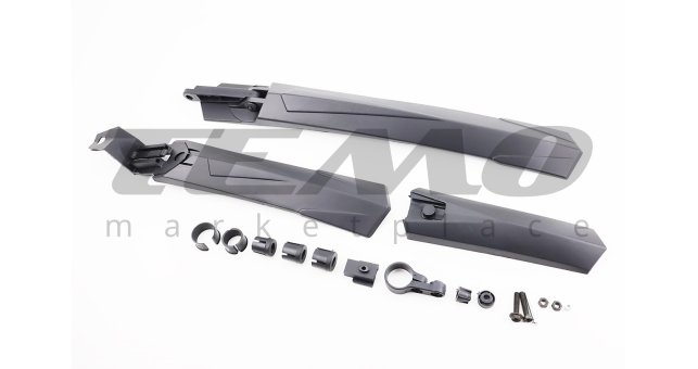 Крила пластмасові 24-26&quot; MTB швидкознімні, чорні PM-32 - фото 1