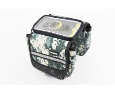 Сумка-штани на раму з тримачем телефону 170х90мм, бічні відділення, кріпл. на липучці, вологозахисна, піксель