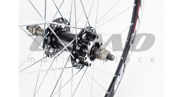 Колесо 26&quot; заднє Disk-brake, обід алюмінієвий, втулка 14Gx36H, під вільнобіг, кріпл. гайка, &quot;RECE26&quot; - фото 4
