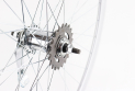Колесо 28&quot; заднє, обід &quot;крапля&quot; алюмінієвий, втулка ХВЗ VELOSTEEL (Чехія) 14Gх36H, крепл. гайка, сіре - фото 3