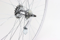 Колесо 28&quot; заднє, обід &quot;крапля&quot; алюмінієвий, втулка ХВЗ VELOSTEEL (Чехія) 14Gх36H, крепл. гайка, сіре - фото 4