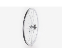 Колесо 28" заднее, обод "капля" алюминиевый, втулка ХВЗ VELOSTEEL (Чехия) 14Gх36H, крепл. гайка, серое