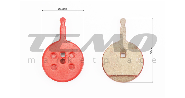 Тормозные колодки Disk-brake (Avid Ball Bearing 5), красные YL-1018 - фото 2