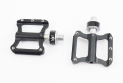Педали MTB 9/16&quot; (82x72x17mm) алюминиевые быстросъёмные, пром-подшипник (6*13*5), чёрные K-349F - фото 1