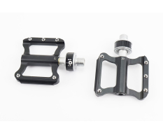 Педали MTB 9/16" (82x72x17mm) алюминиевые быстросъёмные, пром-подшипник (6*13*5), чёрные K-349F