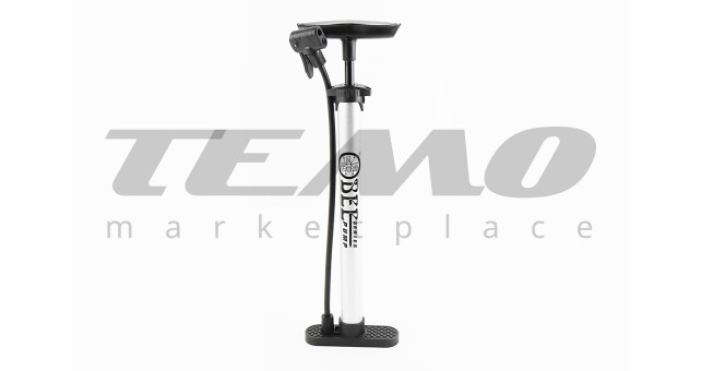 Насос ручний "підлоговий" стальний, під штуцера Schrader&amp;Presta, P32-02 - фото 1