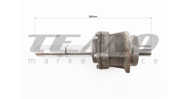 Полуось в сборе, 8 шлицов, L-360mm, D-39mm 101-2 - фото 3