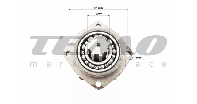 Полуось в сборе, 8 шлицов, L-360mm, D-39mm 101-2 - фото 4