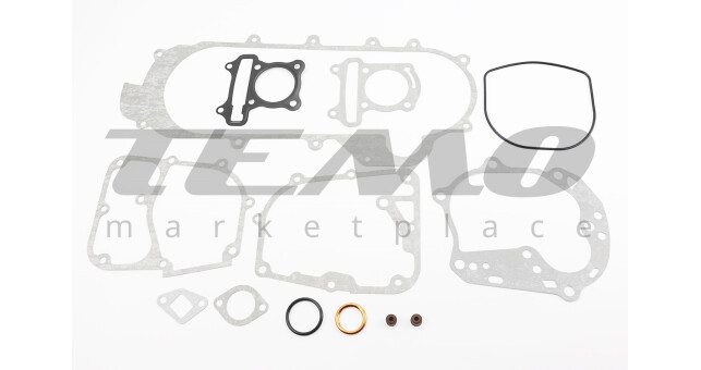 Прокладки двигателя 80cc-47мм, к-кт 13 деталей, длинный вариатор (металл) - фото 1