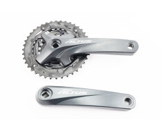 Шатуни "квадрат" 170мм, 40.30.22T MTB, алюмінієві, сіро-чорні ALTUS FC-M2000