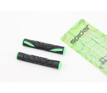 Грипсы - чехлы на рычаги тормозные РЕЗИНОВЫЕ к-кт 2шт, ЧЕРНО/ЗЕЛЕНЫЕ