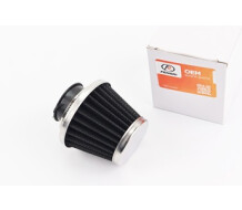 Фильтр воздушный нулевой 32мм прямой "конус" черный (большой)