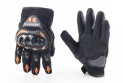 Перчатки мотоциклетні L-Чорно-Помаранчеві - фото 1