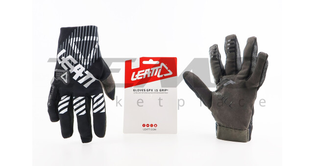 Перчатки мотоциклетные L-Чёрно-Серые - фото 1