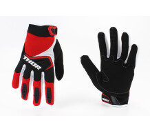 Перчатки мотоциклетні M-Чорно-Біло-Червоні