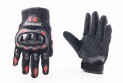 Перчатки мотоциклетні M-Чорно-Червоні - фото 1