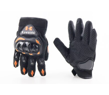 Перчатки мотоциклетні M-Чорно-Помаранчеві