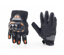 Перчатки мотоциклетні XL-Чорно-Помаранчеві