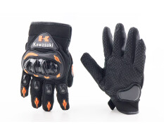 Перчатки мотоциклетні XL-Чорно-Помаранчеві