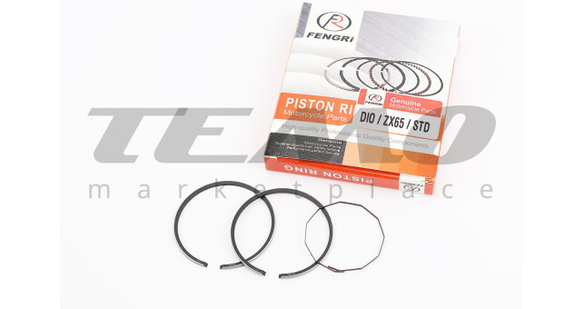 Кольца поршневые FENGRI Honda DIO ZX65 44 мм STD замки верхние - фото 1