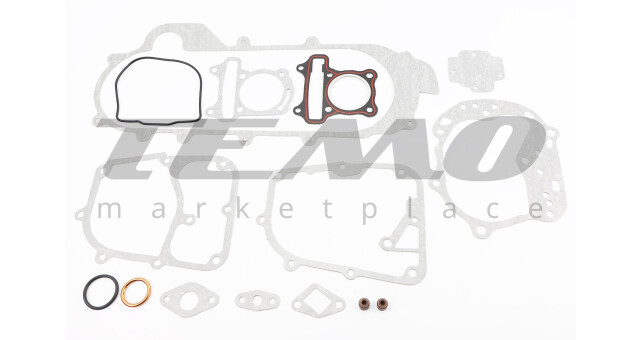 Прокладки двигателя 80cc-47мм, к-кт 15 деталей, длинный вариатор - фото 1