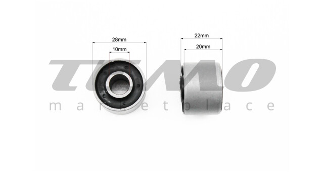Сайлентблок двигуна 28мм (28x10x22/20) к-кт 2шт - фото 2