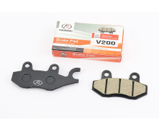 V200R Тормозные колодки (дисковые) левое ухо, RACE/STORM/CG/СВ/HONDA-LS125;NSR 50;MBX 50/LIFAN/KYMCO-Pulsar/LONCIN, к-кт 2шт