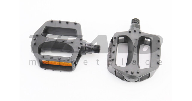 Педалі CHILD 9/16" (97x80x23 мм) пластикові, чорні NW-310S - фото 1