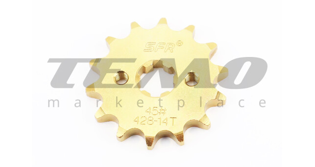 Звезда передняя SFR DELTA 428H 14T GOLD - фото 1
