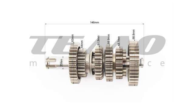 Loncin JL200-68A Коробка передач (два вали з шестернями) СВВ-200cc - фото 2
