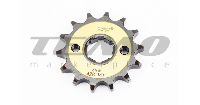 Зірка передня SFR CG/CB 428H 14T гартована - фото 1