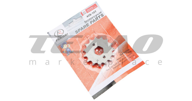 Зірка передня FENGRI CG/CB 428H 15T під шліц 4 мм Loncin JL200 68A/LIFAN - фото 2