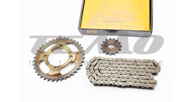 Зірки та ланцюг SFR Viper F5 428H 116L+38T+15T у коробці - фото 1