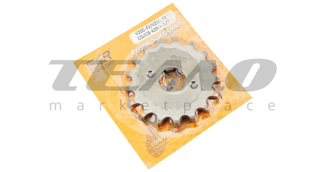 Зірка передня SFR CG CB 428H 17T V200-F2 V250-F2 - фото 2