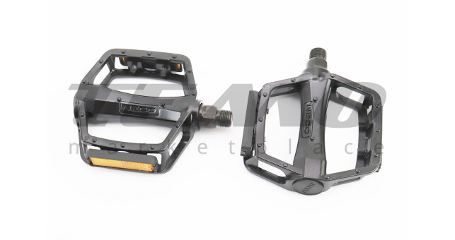 Педалі MTB широкі 9/16" (108x100x25 мм) алюмінієві, чорні WP303А - фото 1